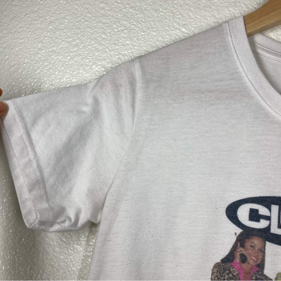 Clueless T-Shirt Vintage Movie Y2K Clueless Promo Tee XS Short Sleeves White - Picture 6 of 9